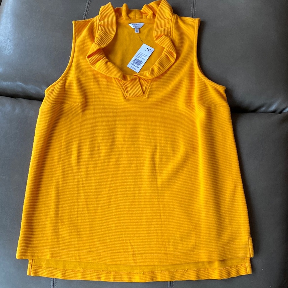 ❇️3/$30 NWT Orange Ruffle Tank